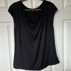**Nic+Zoe Black Top with weighted neckline - Size XL**